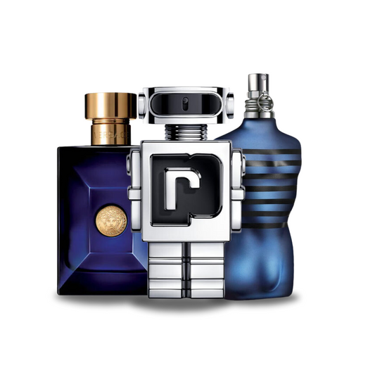 Special Offer 3 Perfumes - Versace DYLAN BLUE, Paco Rabanne PHANTOM and Jean Paul Gaultier ULTRA MALE 100ml