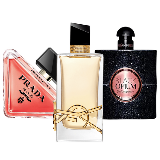 Special Offer 3 Perfumes - Prada Paradox, Black Opium Yves Saint Laurent, and Libre 100ml